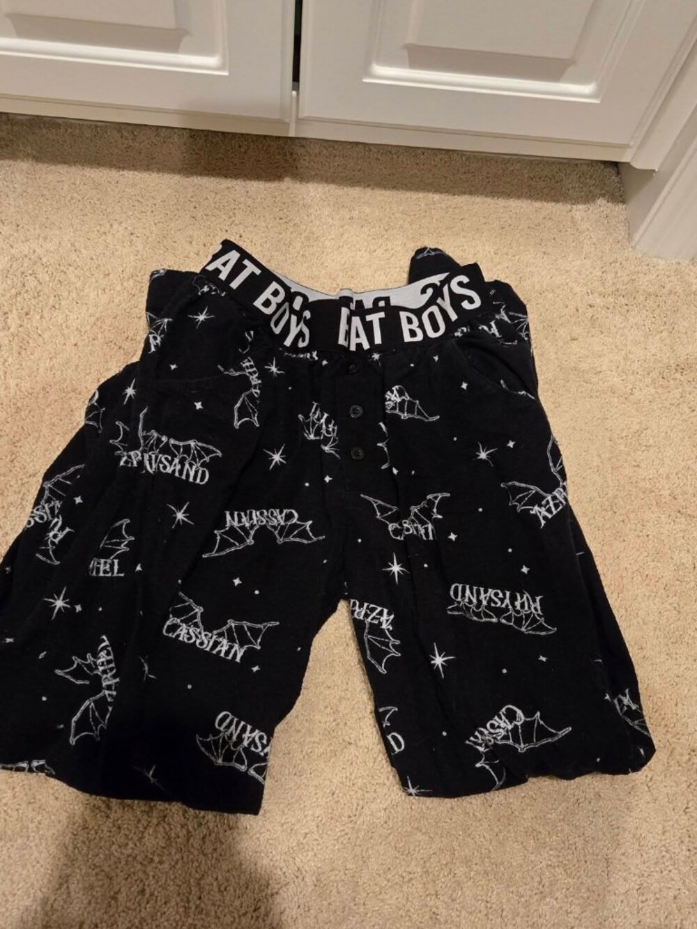 Hot Topic A Court of Thorns and Roses Bat Boys Pajama Pants Size Small - Picture 2 of 9